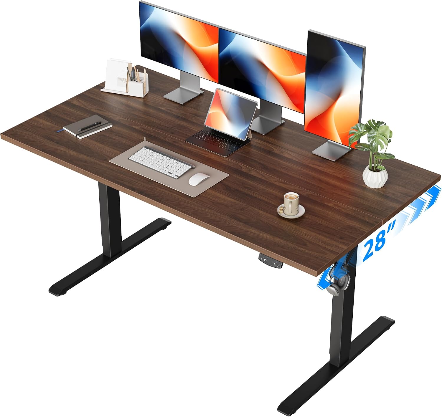 Home Office Work Table - Elektrischer Stehschreibtisch, 55 x 28 Zoll