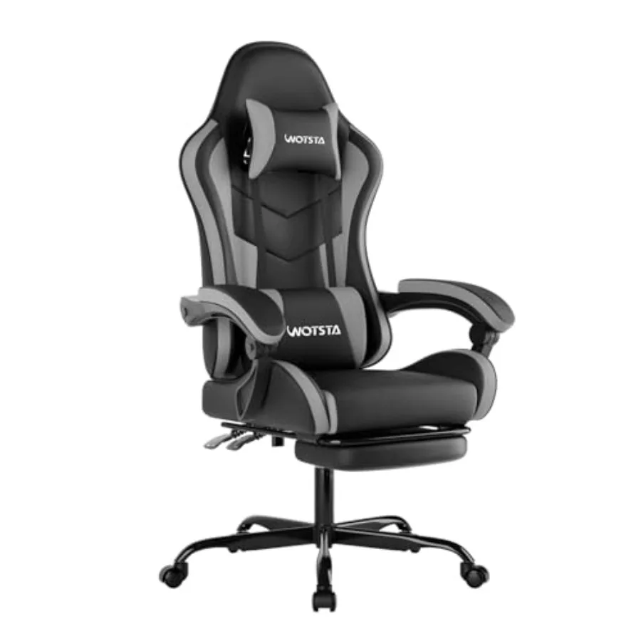 Ergonomic Office Chair - Ergonomischer Gaming-Bürostuhl mit Fußstütze, Rennsport-Design in
