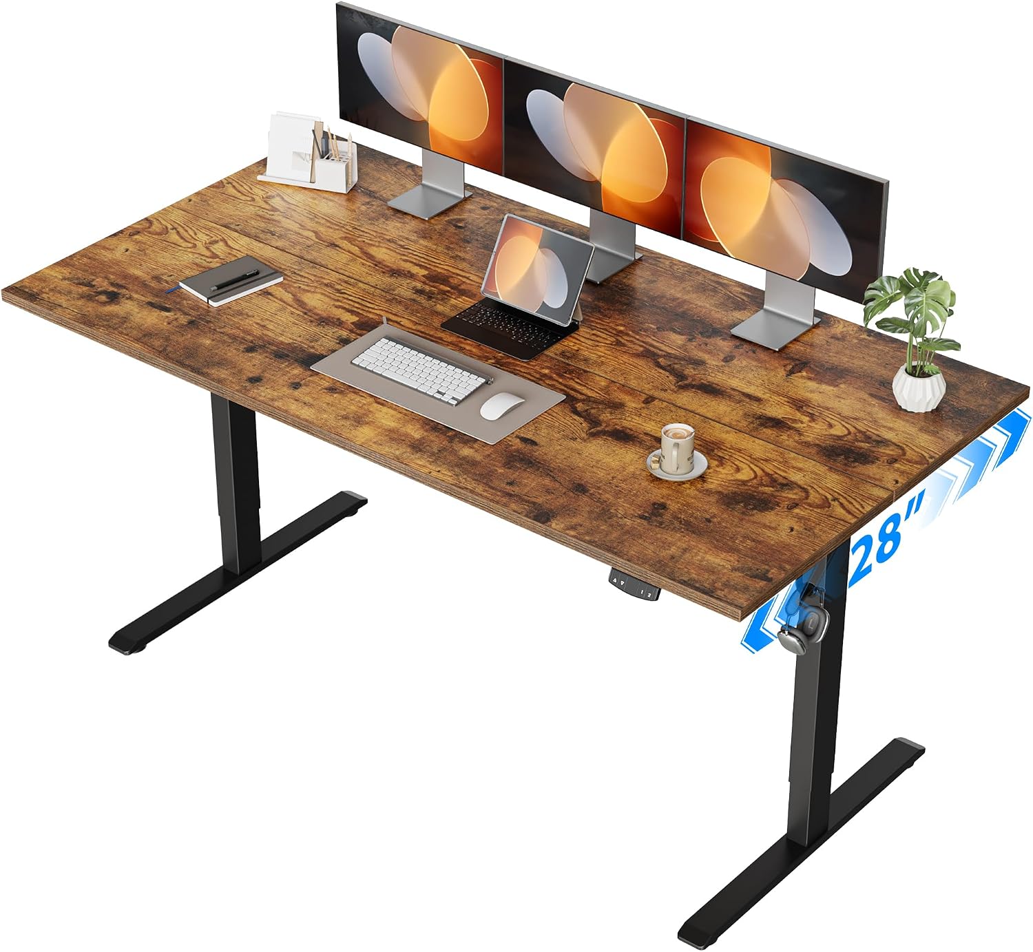 Home Office Work Table - Elektrischer Stehschreibtisch, 55 x 28 Zoll