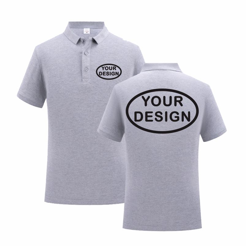 Home Office Logo - Sommer-Poloshirt aus reiner Baumwolle, Logo, individueller