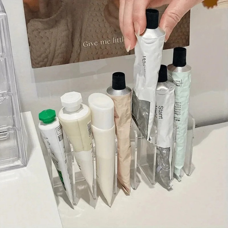 Home Office Work Table - Kosmetik-Organizer aus transparentem Kunststoff mit 7
