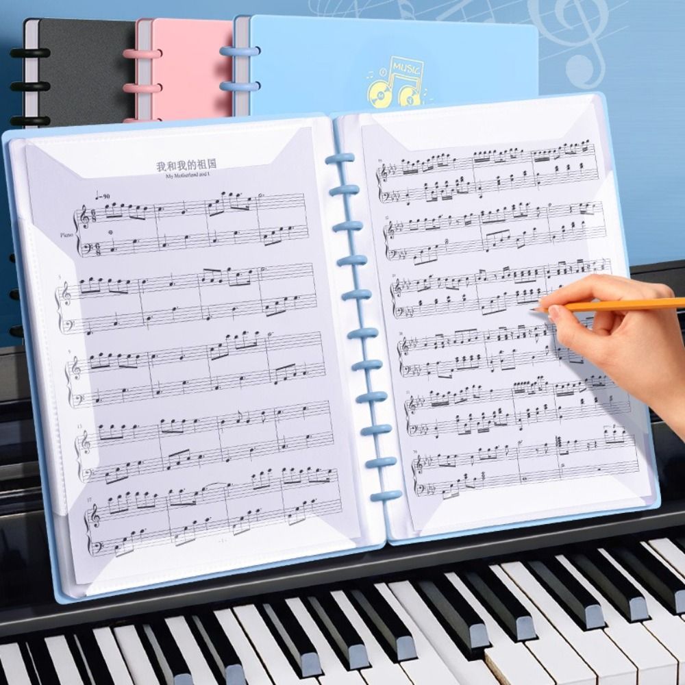 Document Scanner Portable - Kreativer Musikpartitur-Ordner aus Kunststoff, A4, transparenter