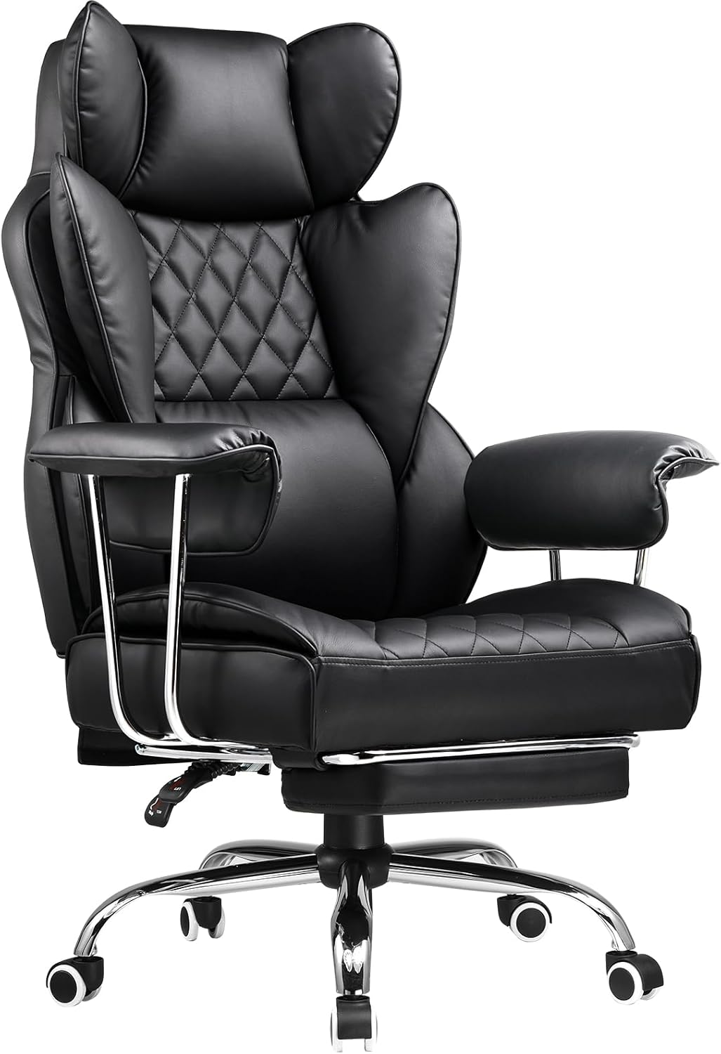 Ergonomic Office Chair - Großer und hoher Bürostuhl mit Fußstütze,