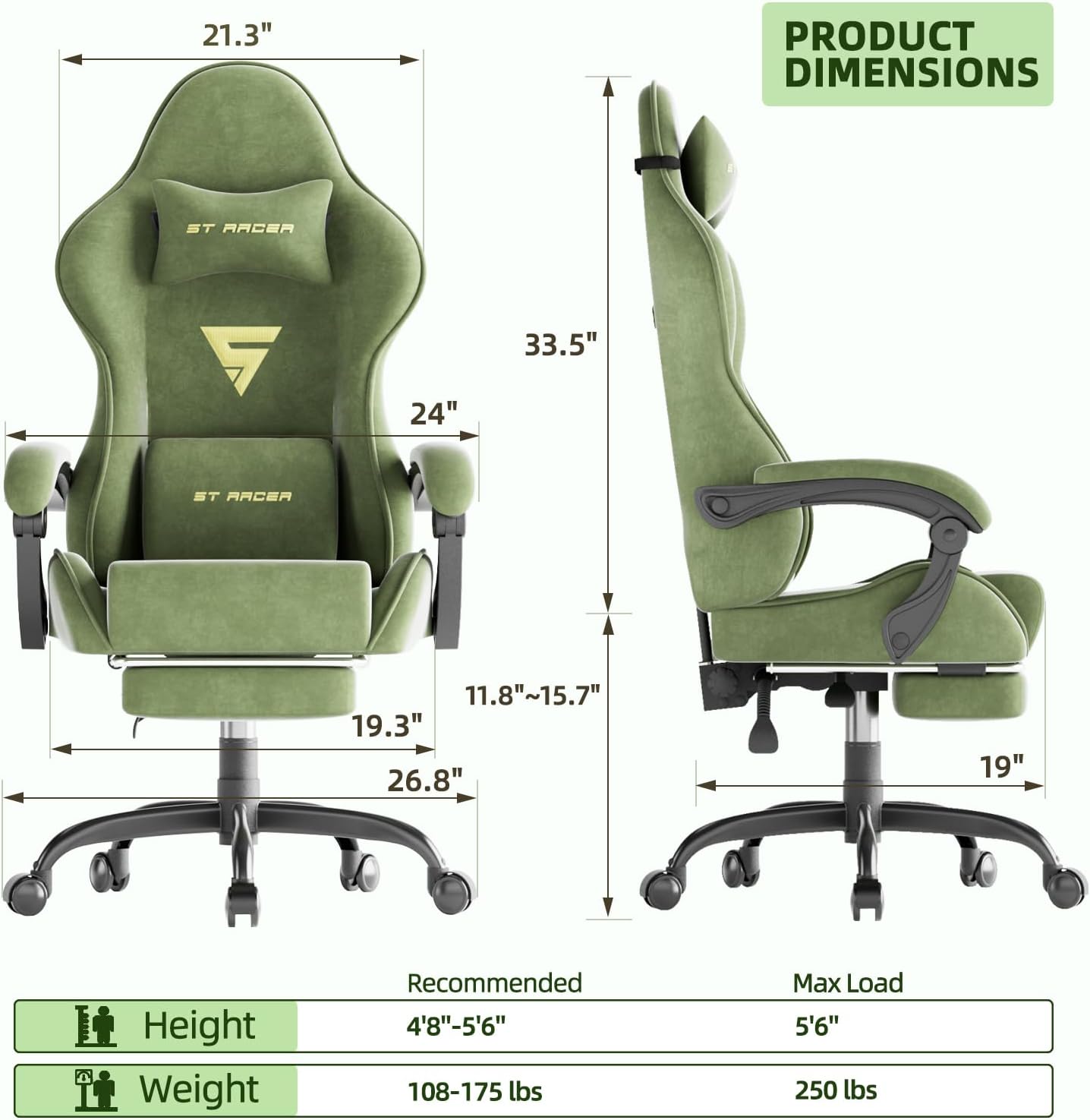 Gaming-Stuhl im Rennstil für E – Ergonomic Office Chair Bewertung und Preis