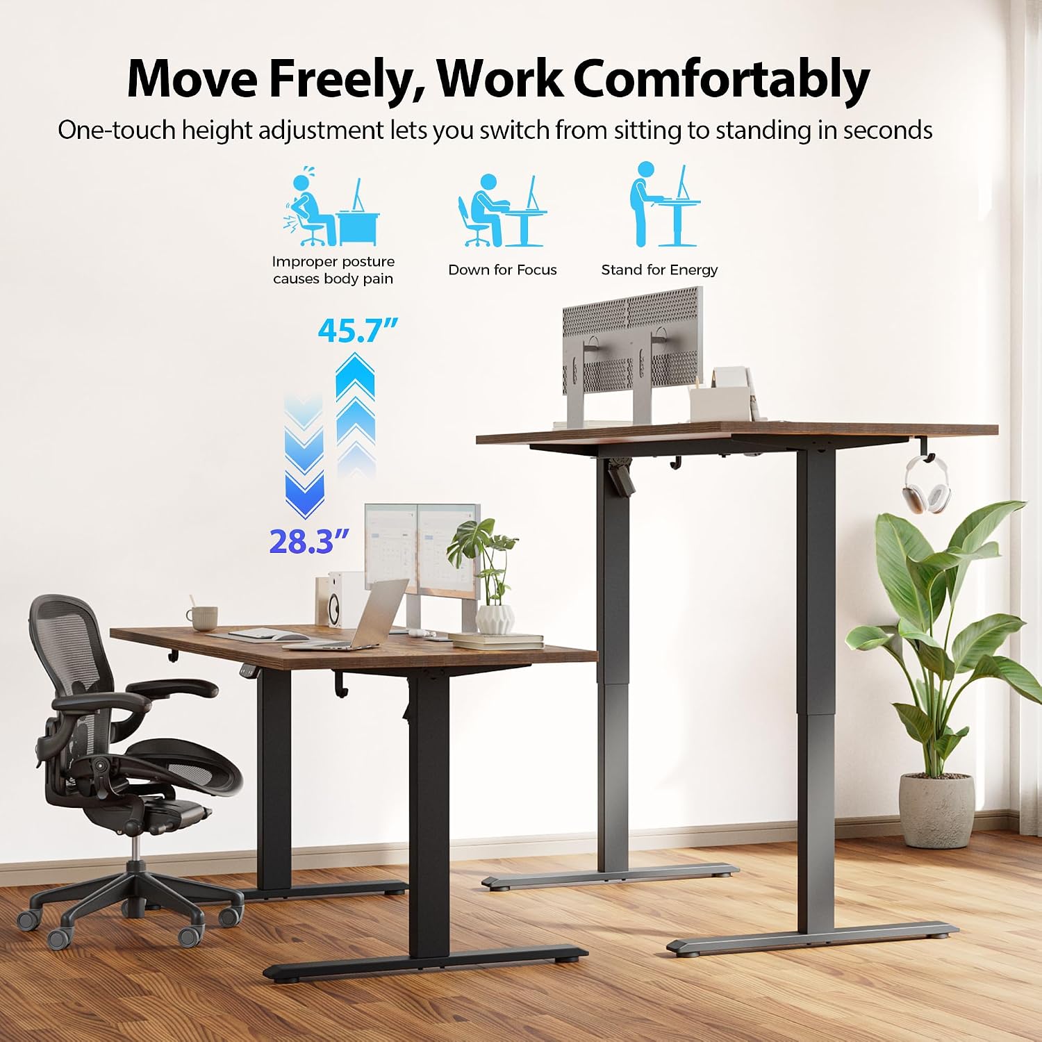 Elektrischer Stehschreibtisch, – Home Office Work Table Bewertung und Preis