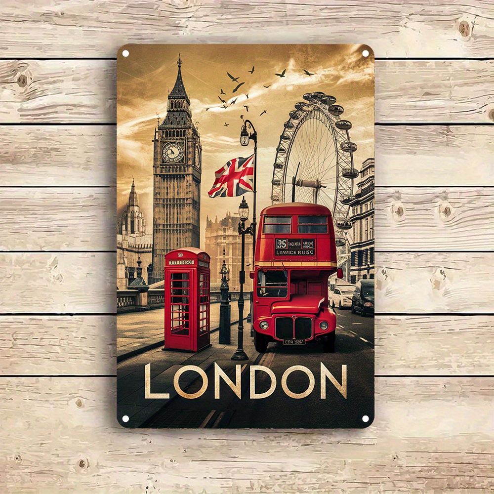 Vintage London Aluminium-Wandk – Home Office Or Bewertung und Preis