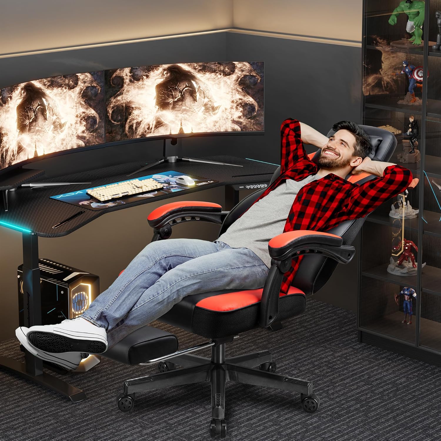 Gaming-Stuhl mit Fußstütze, Ma – Ergonomic Office Chair Bewertung und Preis