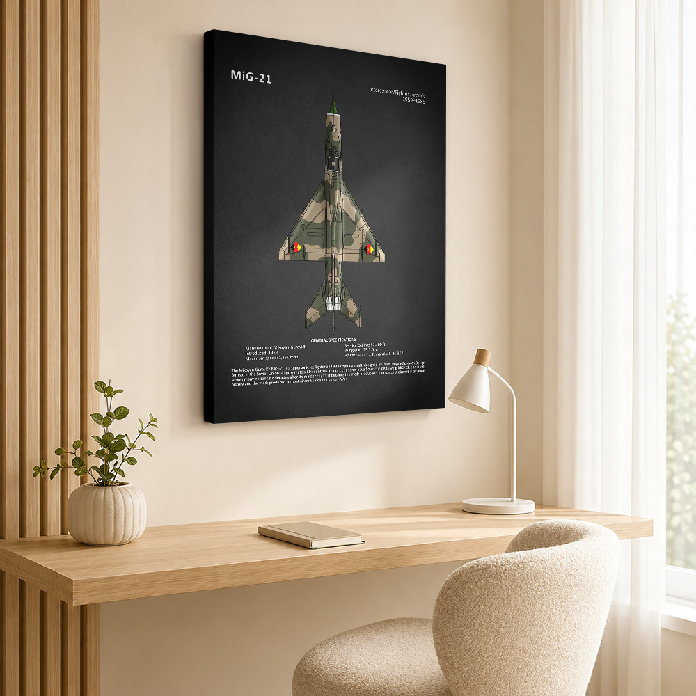 MiG21 Kampfflugzeug-Galerie, L – Home Office Layout Bewertung und Preis