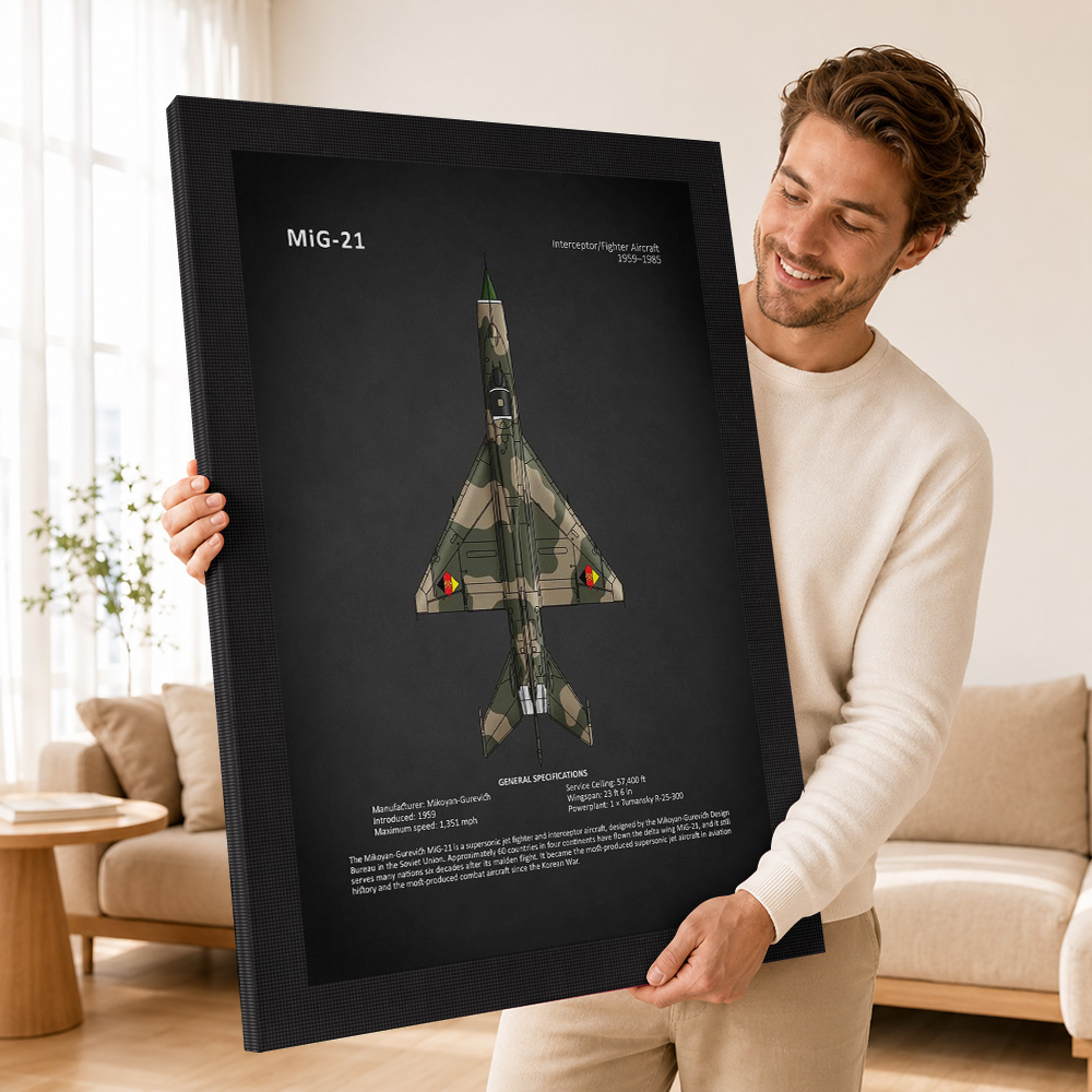 MiG21 Kampfflugzeug-Galerie, L – Home Office Layout Bewertung und Preis