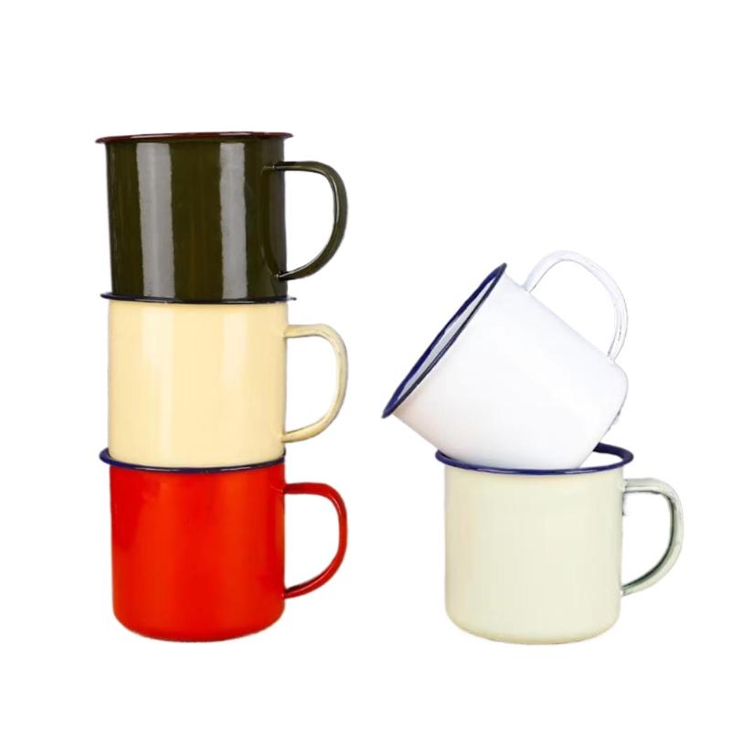 Emaille-Trinkbecher in verschi – Home Office Logo Bewertung und Preis