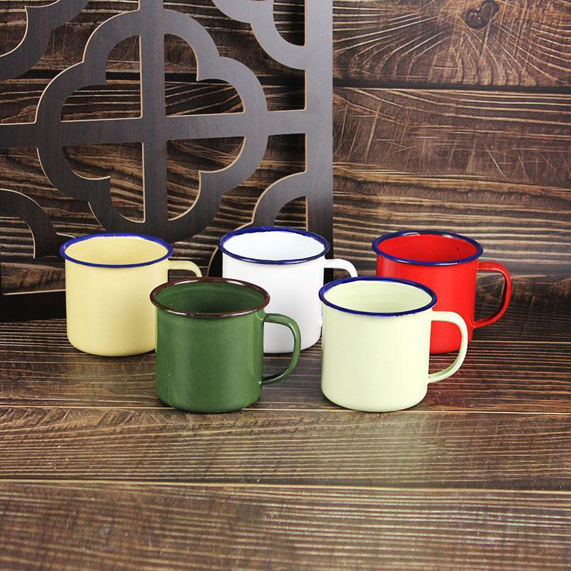 Emaille-Trinkbecher in verschi – Home Office Logo Bewertung und Preis