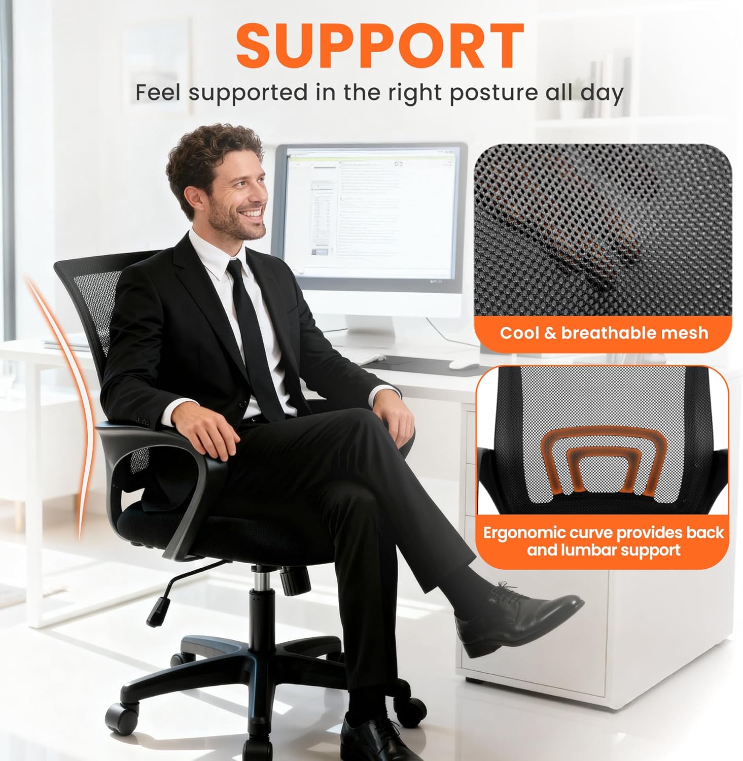 Ergonomischer Bürostuhl mit Ne – Ergonomic Office Chair Bewertung und Preis