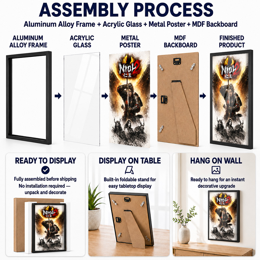 Nioh-Metallposter mit Aluminiu – Home Office Room Inspiration Bewertung und Preis