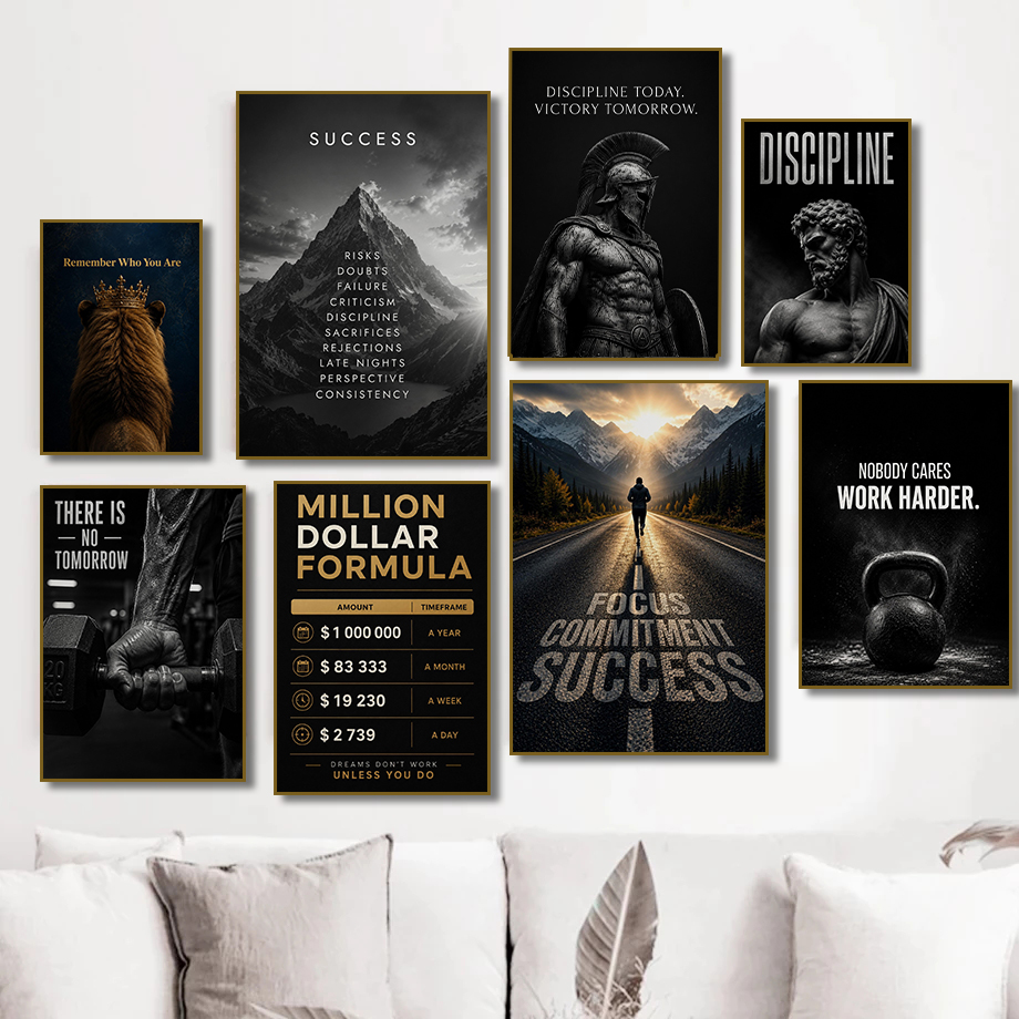 Modernes Fitness-Erfolg Motiva – Home Office Room Inspiration Bewertung und Preis