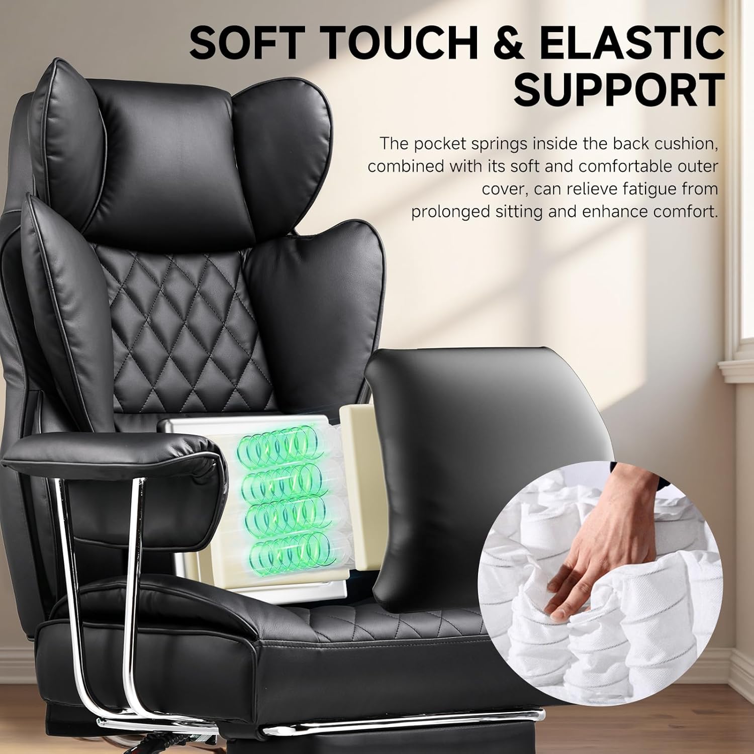 Großer und hoher Bürostuhl mit – Ergonomic Office Chair Bewertung und Preis