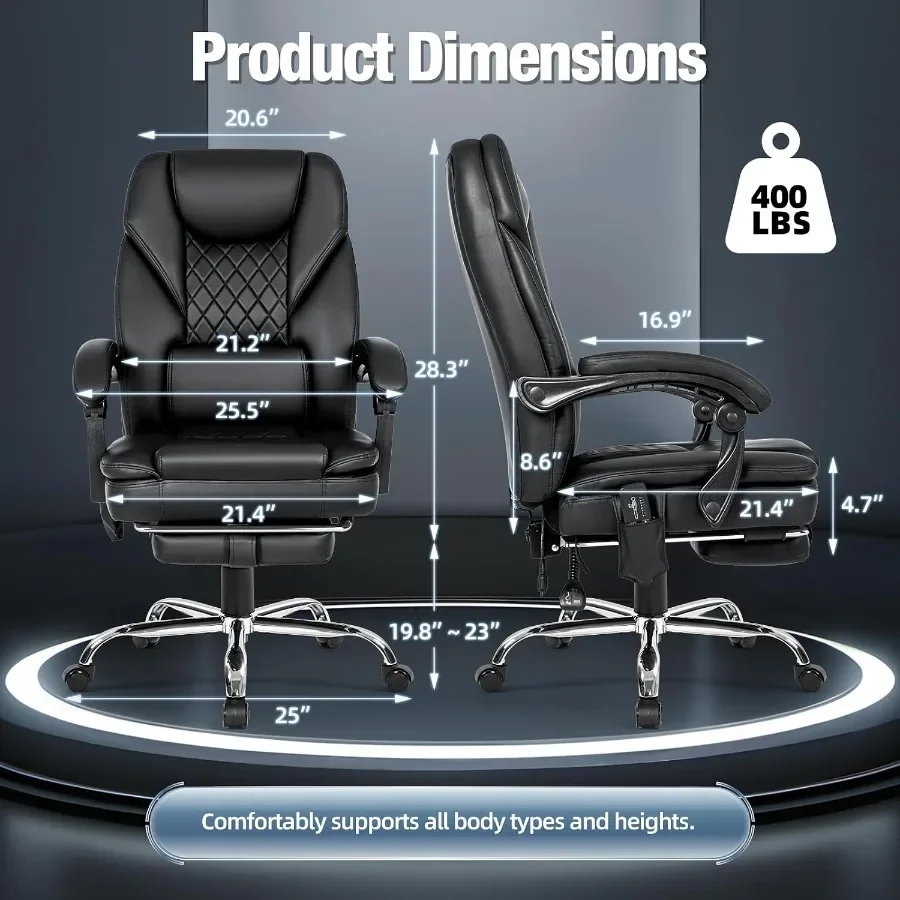 Massage-Bürostuhl mit Fußstütz – Ergonomic Office Chair Bewertung und Preis
