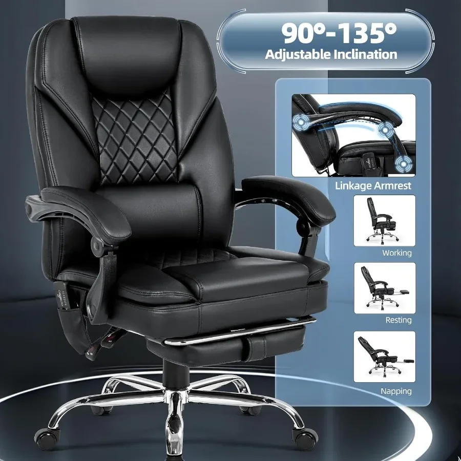 Massage-Bürostuhl mit Fußstütz – Ergonomic Office Chair Bewertung und Preis