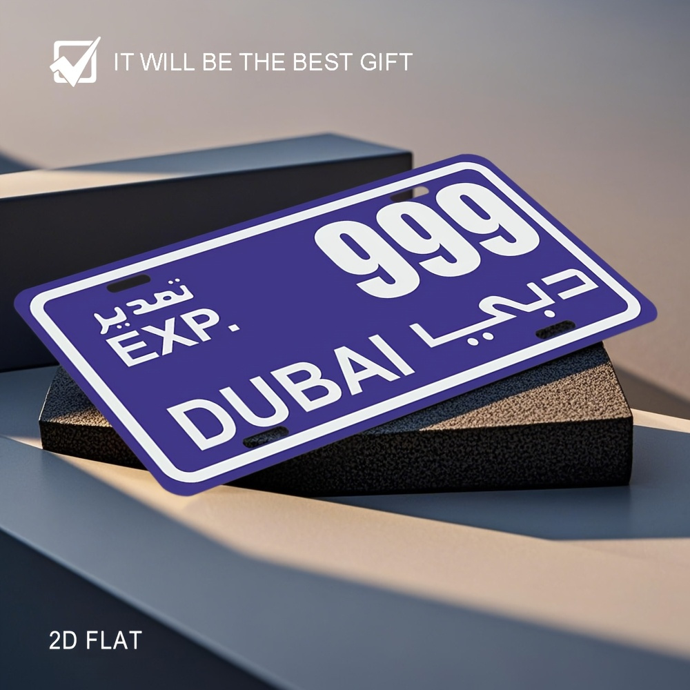 Vintage Dubai Nummernschild Me – Home Office Dubai Bewertung und Preis